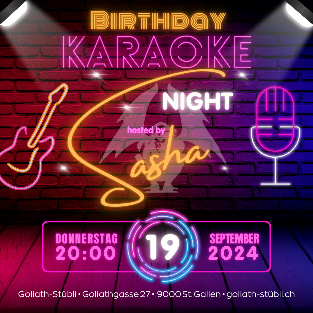 Karaoke Goliath-Stübli 19.09.2024 Quadrat